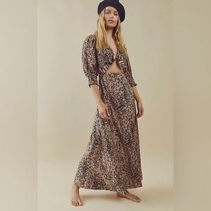 - Free people string of hearts printed maxi dress